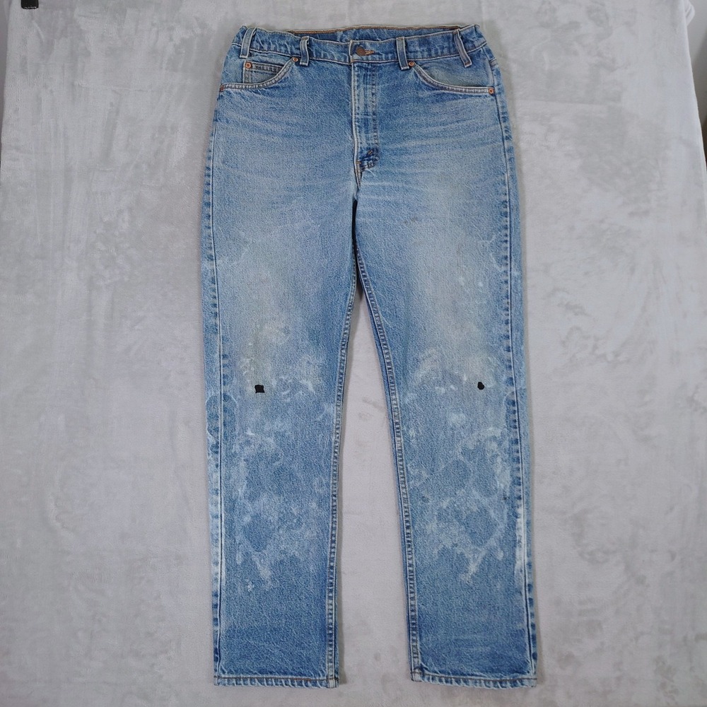 Vintage Levis 505 Jeans Mens 36x31 Regular Straight Orange Tab 90s 20505-021